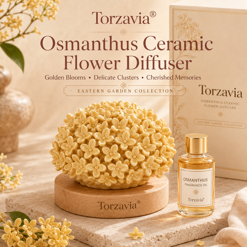 💛 Torzavia® Osmanthus Ceramic Flower Diffuser